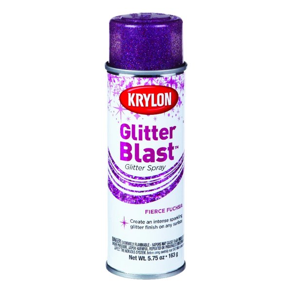 Krylon Glitter Blast Fierce Fuchsia Spray  Paint 5.75 oz K03815000